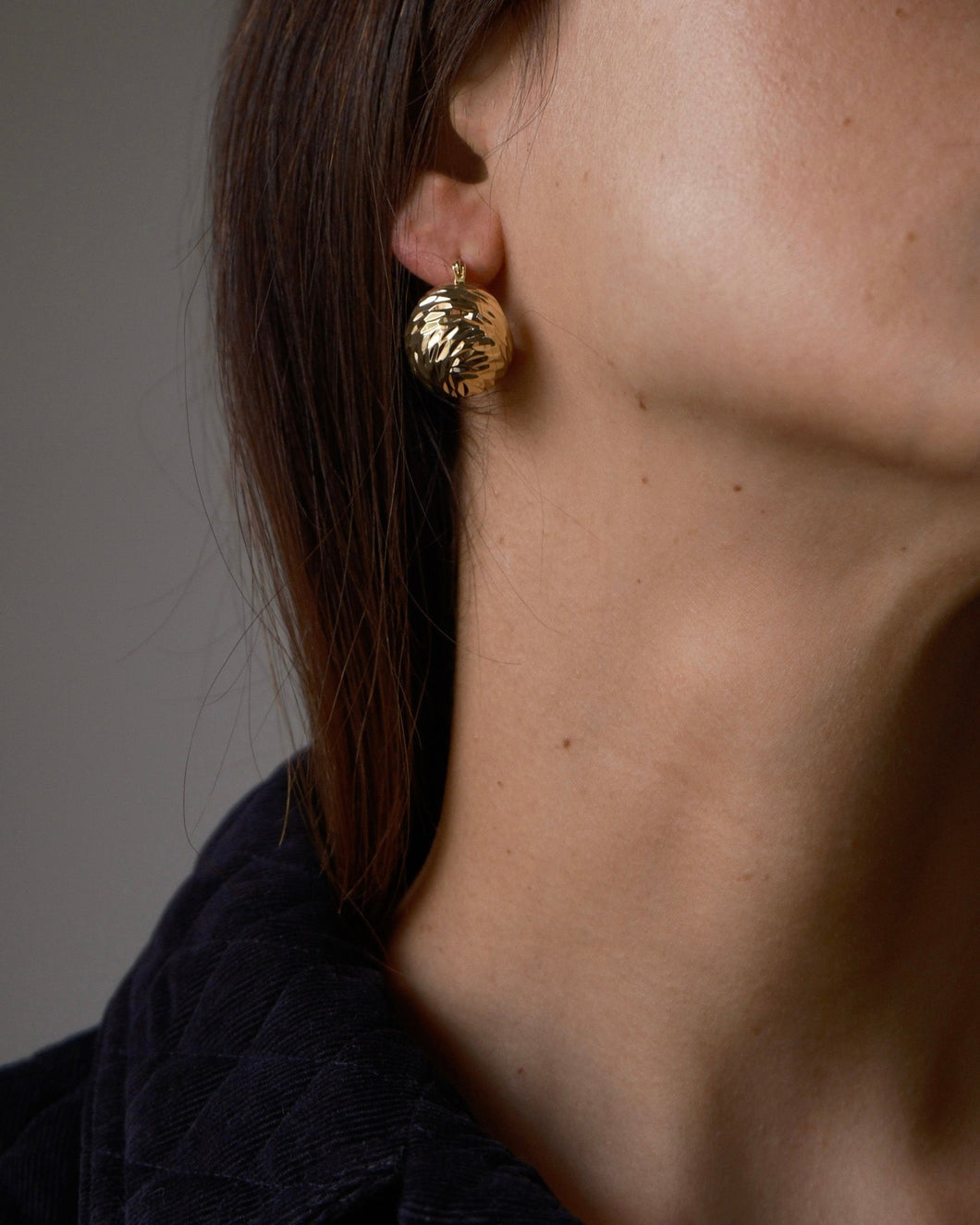 Golden Nuts Earrings